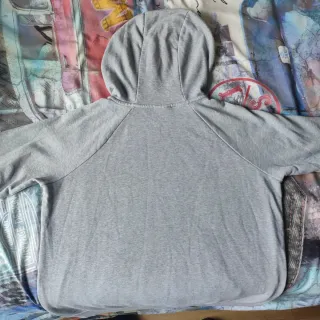 Sudadera Nike Gris Original con Logo Bordado