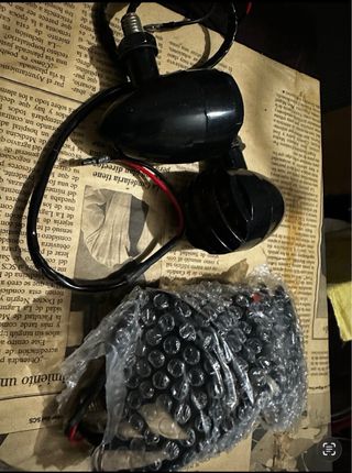 Indicadores Moto Universales Negro/Naranja