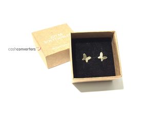 pendientes oro 18k con piedra con circonita