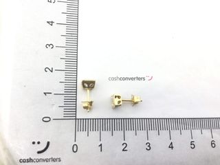 pendientes oro 18k con piedra con diamante de laboratorio