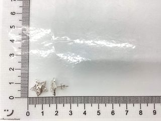 pendientes plata 925mm con piedra con circonita