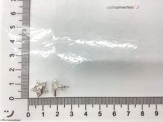 pendientes plata 925mm con piedra con circonita