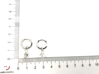 argollas plata 925mm con piedra con circonita