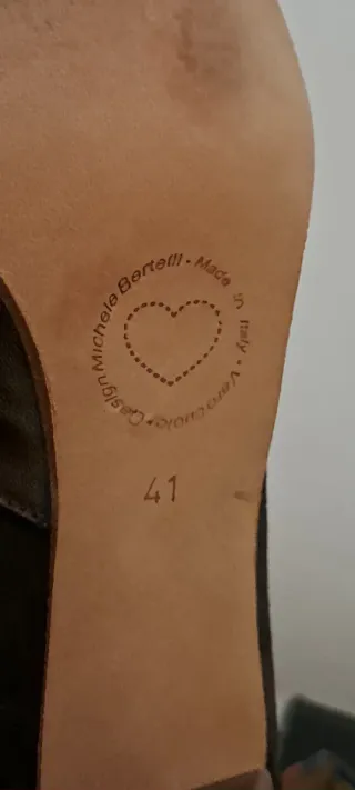 Scarpe donna tacco marroni Tg 41