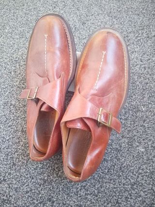 Bruno Magli Scarpe Uomo Pelle Marrone 42 dandy