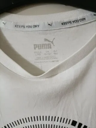 T-shirt Puma bianca con logo