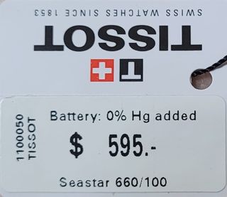 Reloj Tissot Seastar 1000 Cronógrafo Negro/Oro