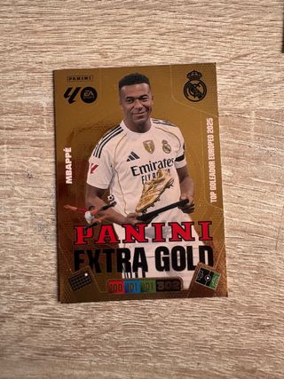 Cromo Panini Extra Gold Mbappé Top Goleador