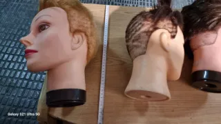 Maniquí Cabezal Peluquería x3