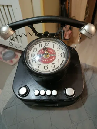 Reloj Teléfono Vintage Decorativo