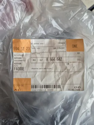 Portamatriculas BMW F 850 GS 2017