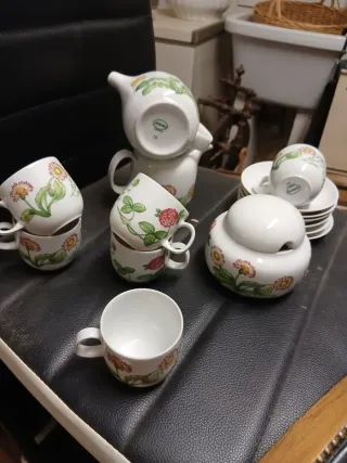 Servizio /Caffè Porcellana Fiori