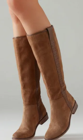 Botas altas de ante mujer