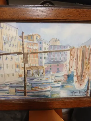 Acquerello firmato Giorgio Camogli