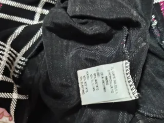 Blusa cuadros brillo El Corte Inglés