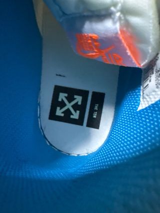 Jordan 1 Off White Beige/Azul