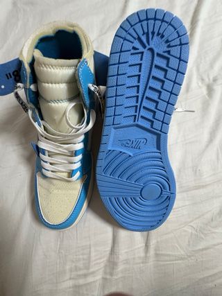 Jordan 1 Off White Beige/Azul