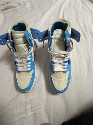 Jordan 1 Off White Beige/Azul