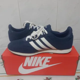 Zapatillas Adidas Talla 43 Azul y Blanco