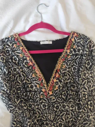 Vestido largo estampado