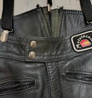 Pantalón Motero Vintage Mototécnica Negro