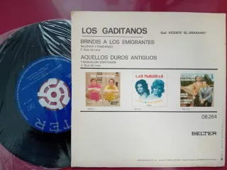 Vinilo 45rpm Los Gaditanos Brindis a los Emigrante