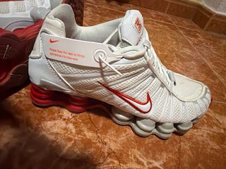 2 Pares Nike Shox Blancos y Rojos
