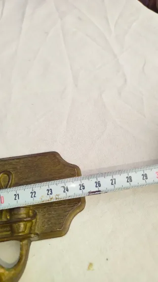 Perchero percha colgador antiguo bronce vintage