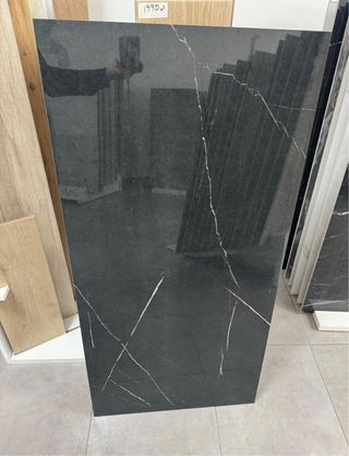 Porcelánico Negro Brillo Pulido 60x120