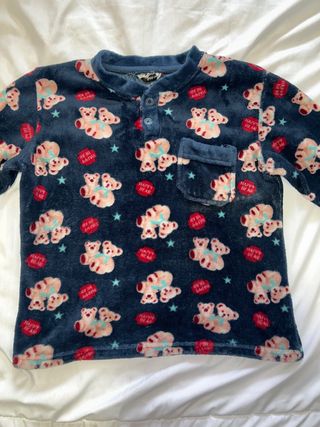 Camiseta pijama de ositos (azul y rojo)