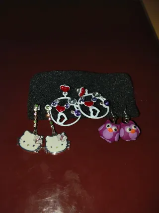 Set 3 orecchini bambina