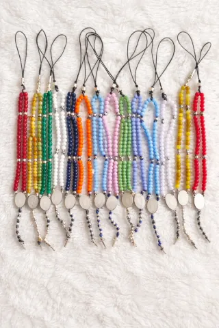 Mini Rosario Colgante Múltiples Colores
