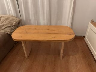 Mesa centro madera pino rústica