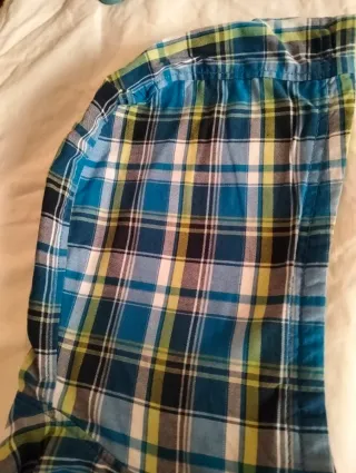 Camicia scozzese con cappuccio 12/14 anni