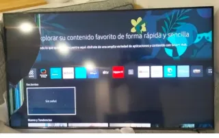 Samsung Smart TV con pantalla rota