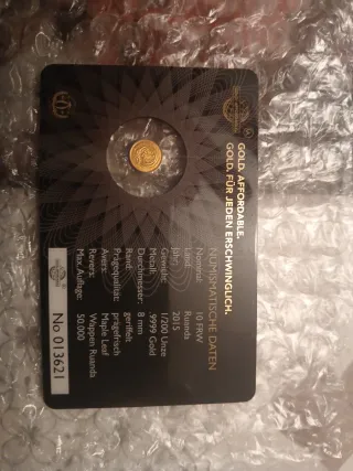 Moneda de Oro Puro 24k