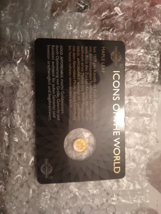 Moneda de Oro Puro 24k