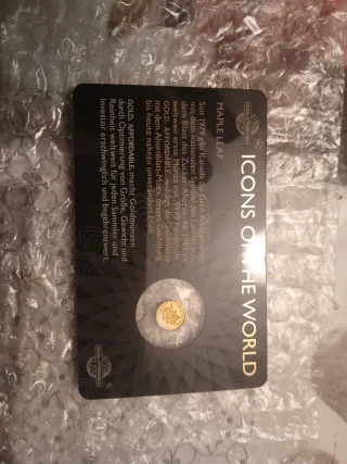 Moneda de Oro Puro 24k