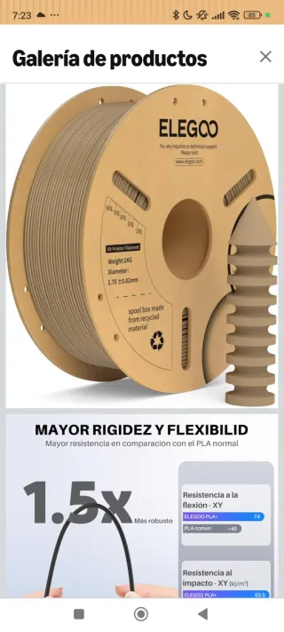 Filamento Impresora 3D ELEGOO
