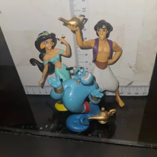 Figuras Aladdin, Jasmine y Genio