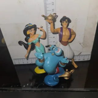 Figuras Aladdin, Jasmine y Genio