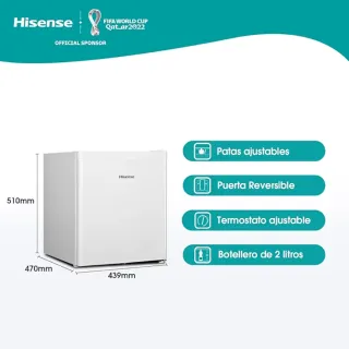 Nevera Hisense RR55D4AW1 Blanca
