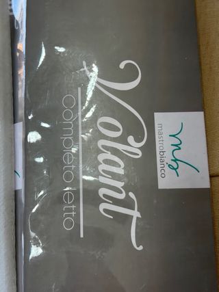 Completo letto Volant Mastro Bianco