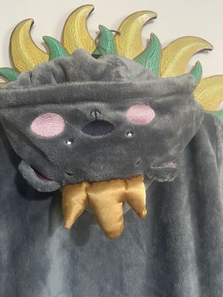 Vestaglia da camera grigia con zip