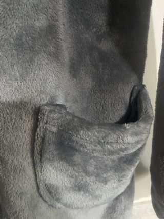 Vestaglia da camera grigia con zip