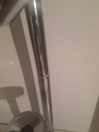 Lámpara de pie vintage metal plateado