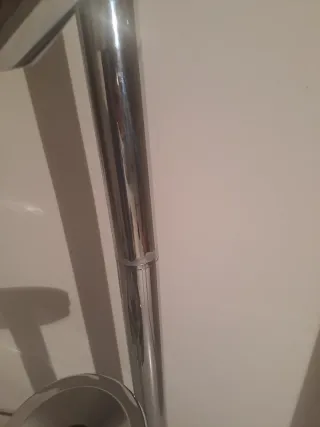 Lámpara de pie vintage metal plateado