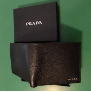 Portafoglio PRADA Vintage + Saffiano + Pelle Nera
