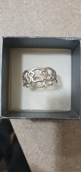 Anillo Tous Osos Encadenados Plata