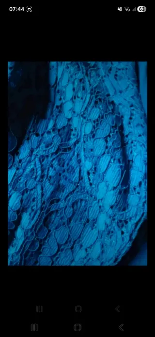 Giacca donna pizzo blu elettrico misto cotone